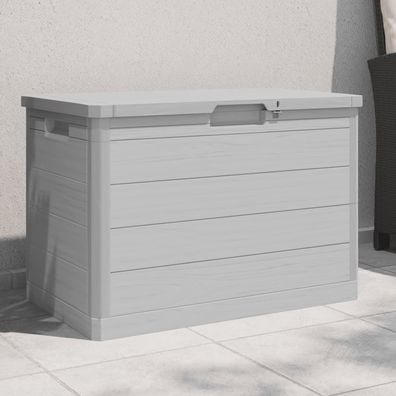 vidaXL Outdoor-Kissenbox Grau 77,5x44,5x53 cm Polypropylen