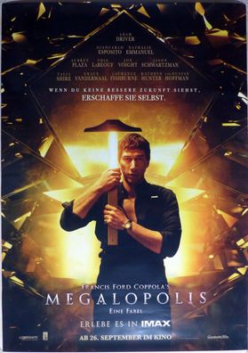 Megalopolis - Original Kinoplakat A0 - Adam Driver, Giancarlo Esposito - Filmposter