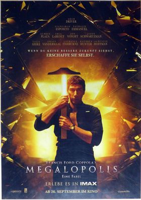 Megalopolis - Original Kinoplakat A1 - Adam Driver, Giancarlo Esposito - Filmposter