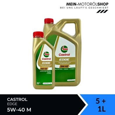 Castrol Edge 5W-40 M 5 + 1 Liter