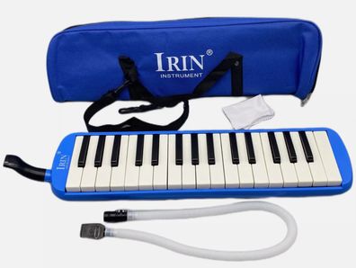 Melodica Irin mit Tasche und Zubehör 32 Tasten in Blau