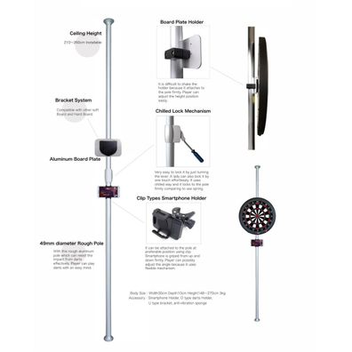 GranBoard Pole Stand / Inhalt 1 Stück