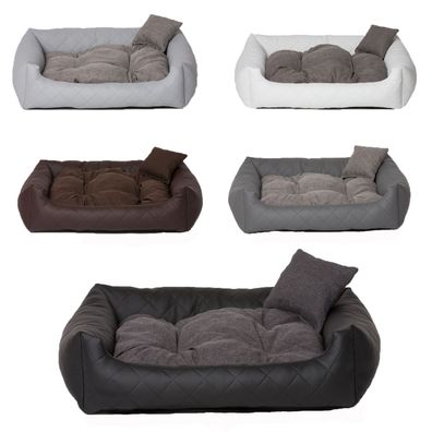 Hundebett Hundekissen Hundesofa Katzenbett Hundekorb Gestepptes Kunst Leder