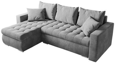 Ecksofa LUIS L-Form mit Schlaffunktion moderne Schlafcouch mit Bettkasten Eckcouch