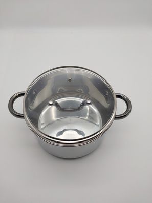 Kochtopf GSW mit Glasdeckel 20x11cm 4 Liter