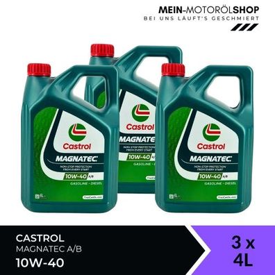 Castrol Magnatec 10W-40 A/B 3x4 Liter