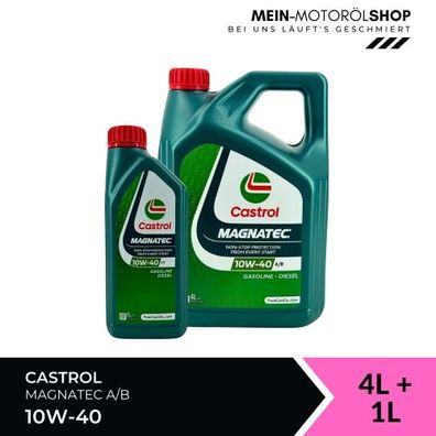 Castrol Magnatec 10W-40 A/B 4 + 1 Liter