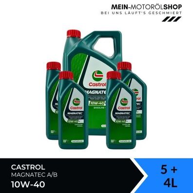 Castrol Magnatec 10W-40 A/B 5 + 4 Liter