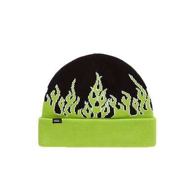 VANS Kids Beanie Flaming Vans Beanie black/lime green