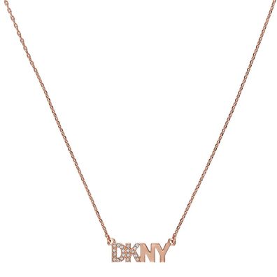 DKNY Schmuck Damen-Halskette Pave Logo Pendant 5519996