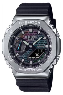 Casio G-Shock G-Steel Herrenuhr Schwarz/Regenbogen GM-2100RW-1AER