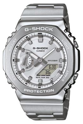 Casio G-Shock G-Steel Herrenuhr Silberfarben GM-2110D-7AER