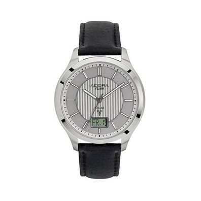 ADORA AF7174 1-205051-001 Herren Uhr Armbanduhr Solaruhr Edelstahl Leder 10Bar