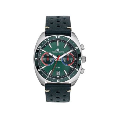 ADORA Nautic AN2313 Herren Uhr Quarz Chronograph Edelstahl Leder
