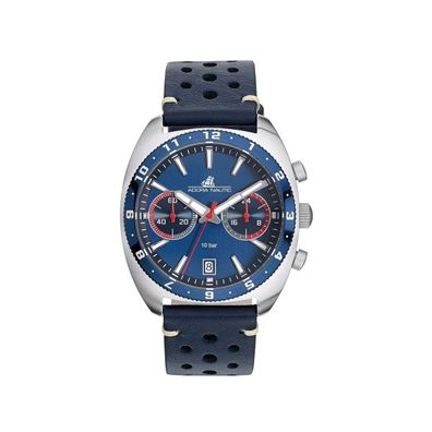 ADORA Nautic AN2314 Herren Uhr Quarz Chronograph Edelstahl Leder
