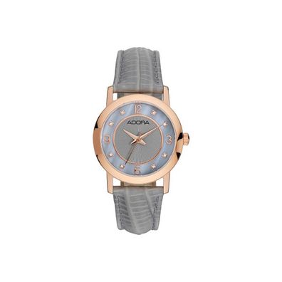 ADORA Trends AT5544 Uhr Damen Quarz Edelstahl Leder