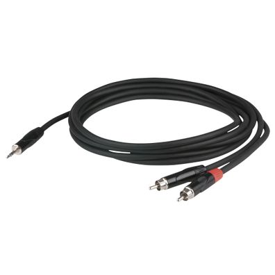 DAP FLX30 - Stereo mini-jack to 2 RCA male 1,5m versenkter Anschluss