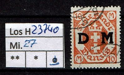 Los H23740: Danzig Dienst Mi. 27, gest