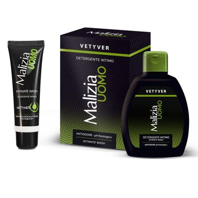 Malizia UOMO Vetyver Intimseife Set 200 ml & 50 ml