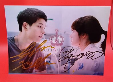 Song Hye Kyo Song Joong Ki Descendants of the Sun DINA4 Format 20cm X 30cm Autograph