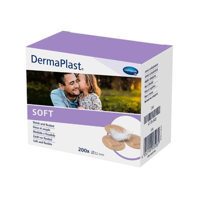 Hartmann DermaPlast® SOFT Wundpflaster - 200 Stück | Packung (200 Stück)