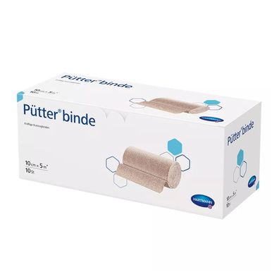 Hartmann Pütter-Verband®, 10 cm x 5 m - 10 Binden | Packung (10 Stück)