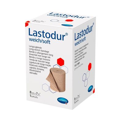 60x Hartmann Lastodur® soft Langzugbinde 8 cm x 7 m | Packung (1 Stück)