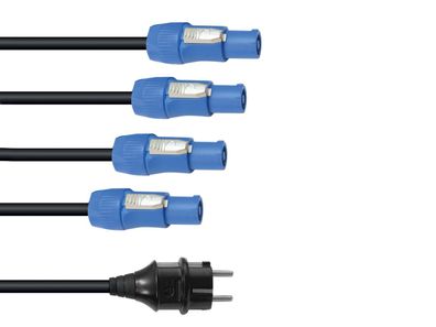 Eurolite P-Con Netzkabel 1-4, 3x2,5mm²