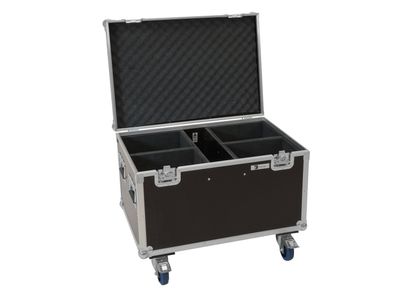 Roadinger Flightcase 4x LED Theatre COB 200 Serie, mit Rollen