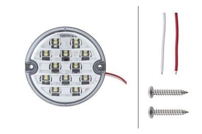 Rückfahrleuchte 12 LEDs Einbau glasklar HELLA Valuefit