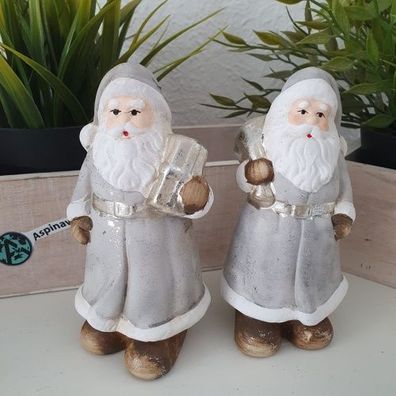 Weihnachtsmann Figur im 2 er Set