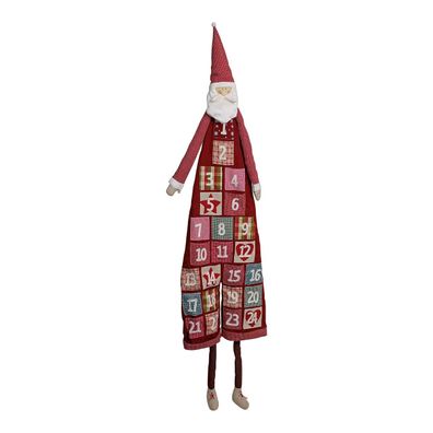 Adventskalender Nikolaus aus Plüsch/Textil, 180cm