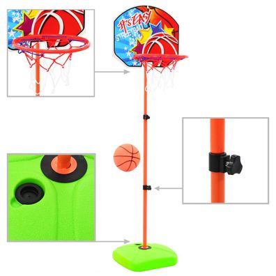 vidaXL Kinder Basketballkorb und Ball Set