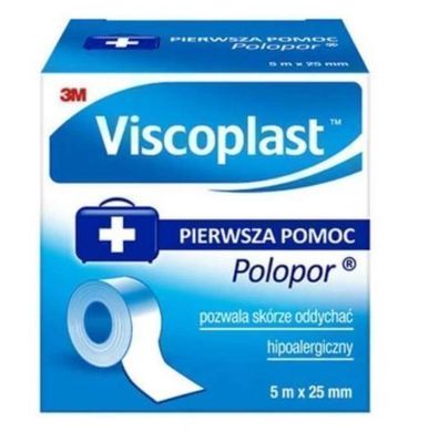 Viscoplast Klebeverband, 5m x 25mm, 1 Stück - Zuverlässige Fixierung