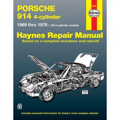 Porsche 914 1969-1976 US USA Reparaturanleitung Werkstatthandbuch Haynes