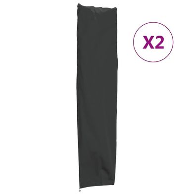 vidaXL Sonnenschirm-Schutzhüllen 2 Stk. 240x57/57cm 420D Oxford-Gewebe