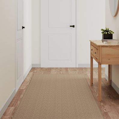 vidaXL Teppichläufer Sisal-Optik Sandfarben 80x400 cm