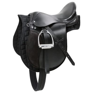 Kerbl Haflinger-Sattel Leder Schwarz 32285