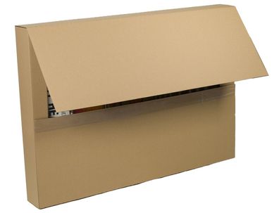 Maxibriefkarton Schachtel Verpackungen BOXEN Einwellig 770x530x55mm 10Stck