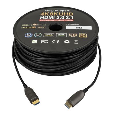 DAP HDMI 2.1 AOC 8K Fibre Cable- 15 m - Vergoldet