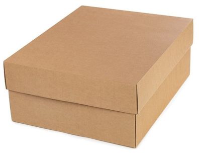 Geschenkkarton MIT Stülpdeckel BRAUN Geschenkbox 500x400x200MM (Innenmaß) NEU