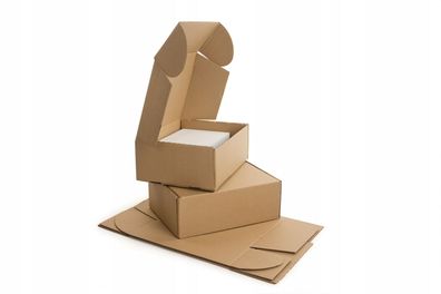 Maxibriefkarton Versandschachtel Verpackungen BOXEN Einwellig 150x150x50mm 100 St