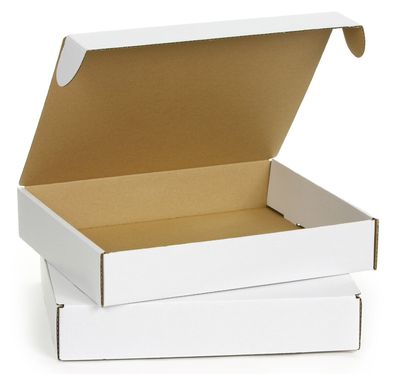 Maxibriefkarton Schachtel Verpackungen BOXEN Einwellig 410x340x75mm 50Stck