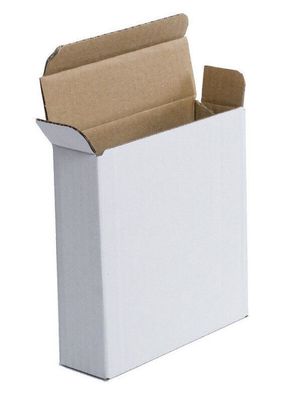 Klappdeckelkarton Schachtel 135x40x140 mm Innenmass MINI-BRIEFKARTON WEISS NEU