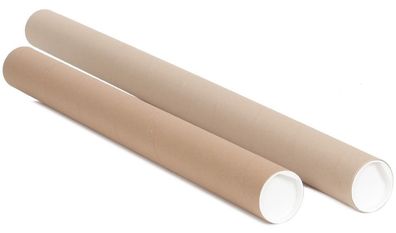 Versandrolle 70 x 300 mm Versandhülsen Papprohr + PE-Verschlussdeckel GRATIS NEU