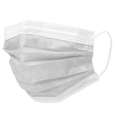 10x MED-COMFORT Mundschutz 3-lg. TYP IIR - weiss | Box (50 Stück)