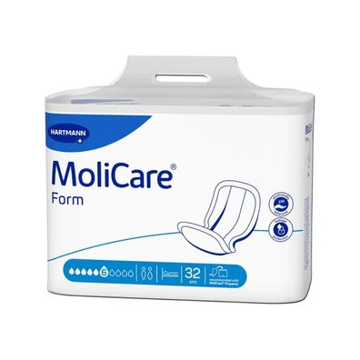 Hartmann MoliCare® Form Vorlage, 6 Tropfen - 32 Stück | Packung (32 Stück)