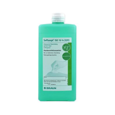 10x B. Braun Softasept ISO 70% Hautdesinfektion - 1 Liter