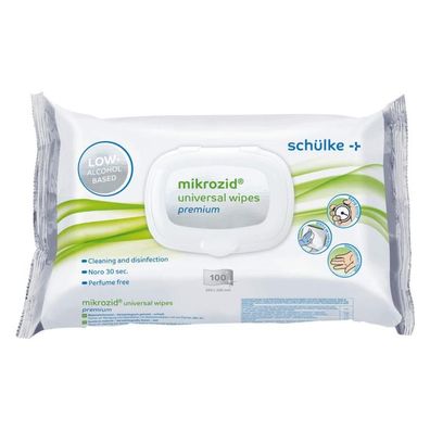 6x Schülke Desinfektionstücher mikrozid® universal wipes premium - Premium | Packung