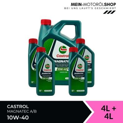 Castrol Magnatec 10W-40 A/B 4 + 4 Liter